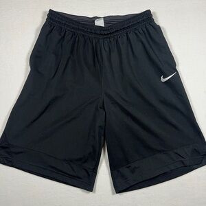 Nike Dri Fit Icon Black Basketball Shorts Mens Size XL 11” Inseam